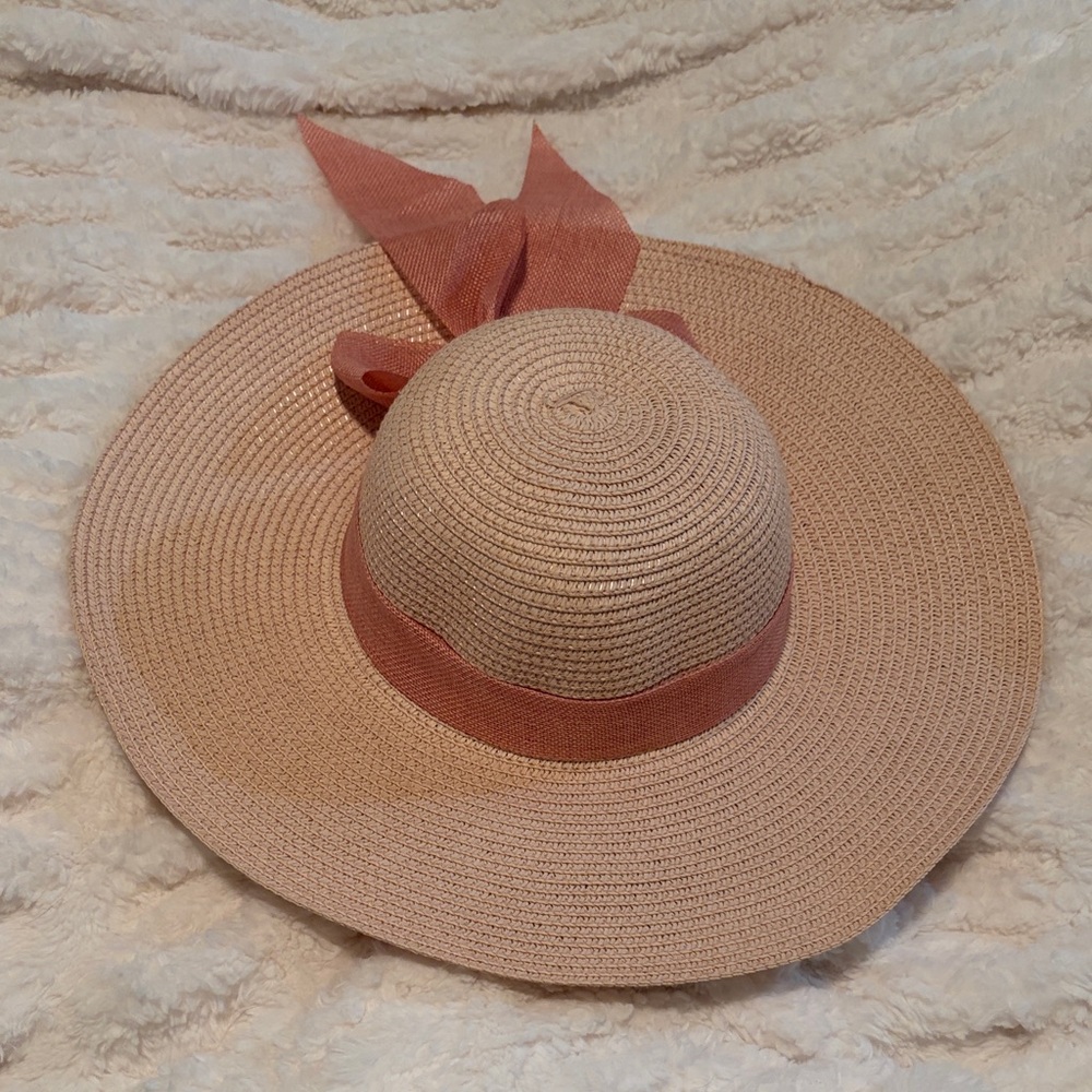 Elegant Pink Straw Hat